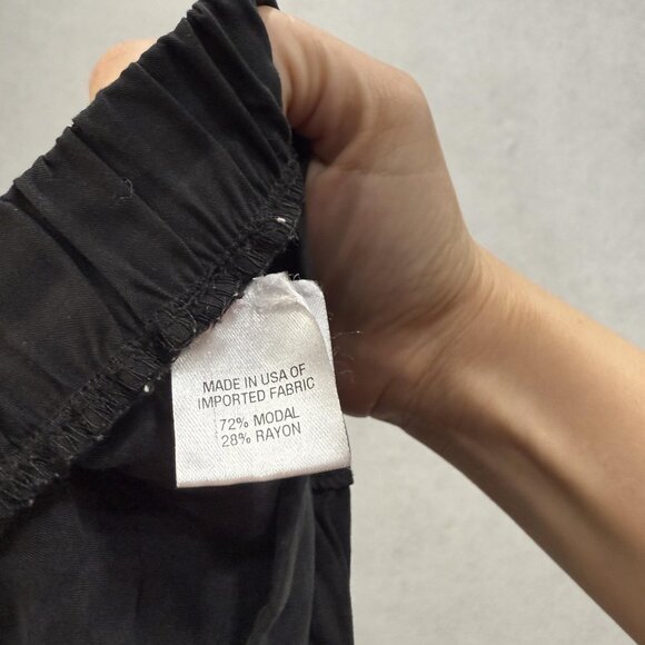 Drew Pants Womens Small Black Wide Leg High Rise Pull On Modal Rayon USA - Picture 7 of 9